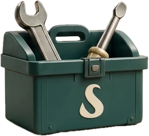 3D render of a toolbox representing Sentus Ops, maintenance and dispatch