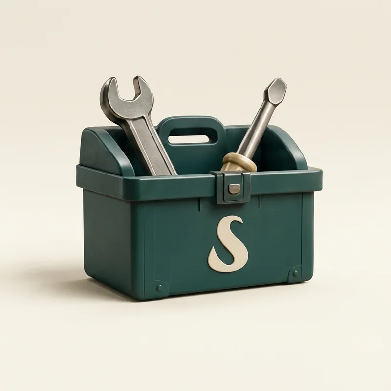 3D render of a toolbox representing Sentus Ops, maintenance and dispatch