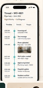 Sentus Thread timeline proof capture.